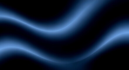 Blue Glossy Abstract Background with Glass Effect and Light Flares
