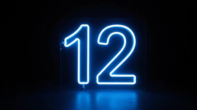 Neon number twelve