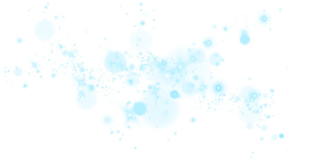 Bokeh light lights effect background. Christmas background of shining dust. Christmas glowing blue bokeh confetti and spark overlay texture for your design.
