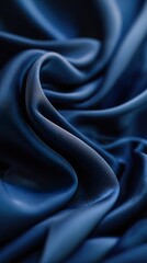 Elegant blue fabric texture and wavy surface design
