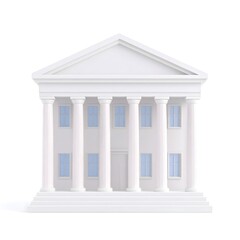 Obraz premium 3D cartoon illustration of the governor's office