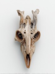 Fototapeta premium Wooden animal skull art