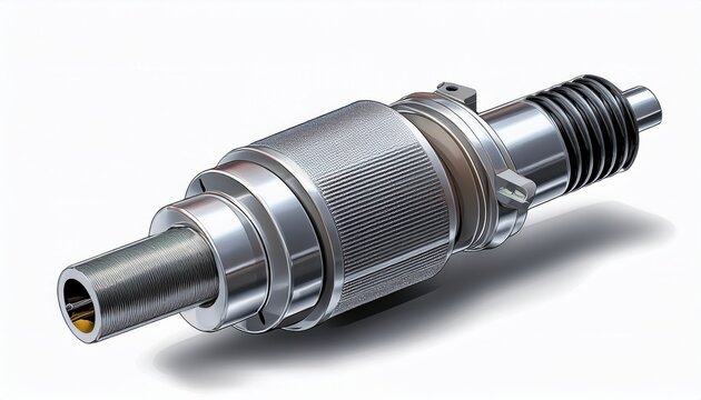 egr valve car part exhaust valve engine component vehicle emission valve automotive part white background image
