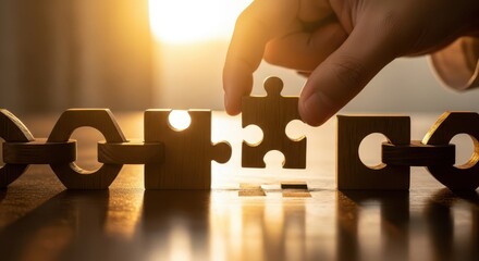 Connecting Pieces to Form a Complete Chain