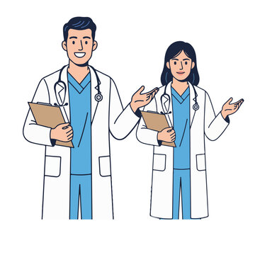 group of doctors and nurses