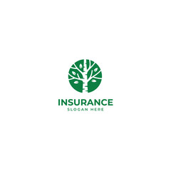Green Tree Insurance Logo Design – Eco Friendly Protection Concept