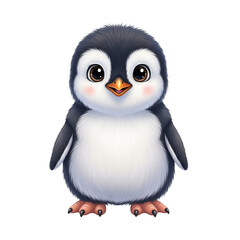 Obraz premium Niedlicher Pinguin, transparenter Hintergrund, PNG