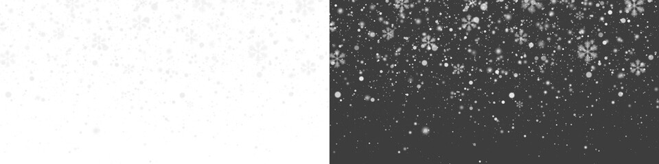 Festive snow falling PNG, Christmas winter snowflakes overlay, transparent holiday design
