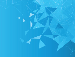 Blue Geometric Abstract Background Vector Design