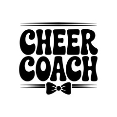 Cheer Coach. Vector Design Isolated on White Background