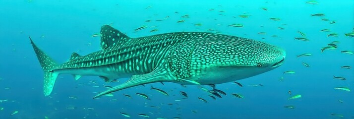 Naklejka premium Whale shark underwater