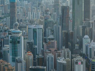 Obraz premium Aerial view of buildings in shenzhen city, China