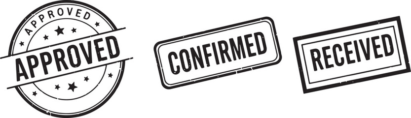 set of rubber stamps