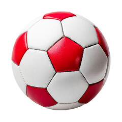 Fototapeta premium soccer red ball on transparent background