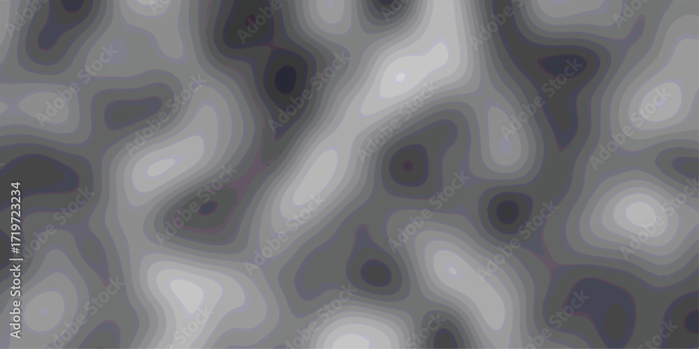 Poster abstract topographic map-like background with smooth, flowing contour lines and varying shades of gr