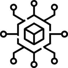 Abstract geometric shapes with vibrant color palette