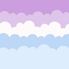 Pastel Cloudscape Background Illustration