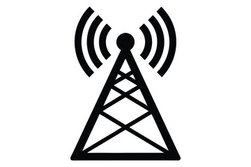 signal vector icon silhouette