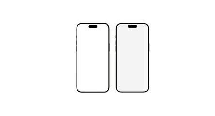 Two Smartphone Mockup – Dual Phone PSD Template for Mobile App UI/UX, Website Presentation, Device Branding, Minimal Showcase and Product Promotion