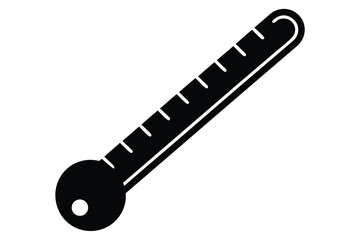 thermometer vector icon silhouette