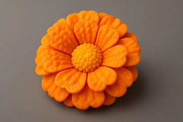 3D Orange Marigold Flower for Floral Banner and Luxury Design