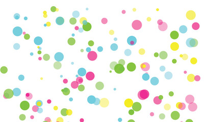 Playful Confetti Background with Vibrant Pastel Circles for Celebrations and Festive Designs A Seamless Pattern for Party Decorations and Fun Projects