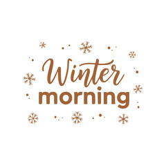 Modern Winter Vector Logo Design