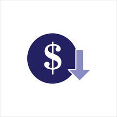 low price icons. simple colored vector