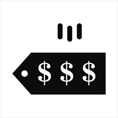 expensive icons. simple solid vector