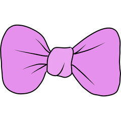 Cute hand drawn bows illustration