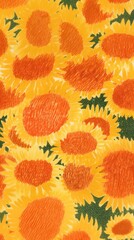 Sunflower pattern texture plant petal.