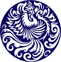 Fototapeta premium Chinese Phoneix Logo 4