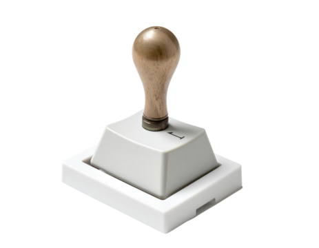 Firefly_Only the Enter key on a white base, visibly pushed down as if it leads_