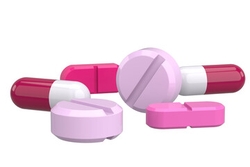 Medicine. 3D drug. 3D illustration.