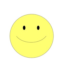 シンプルな笑顔マークのイラスト