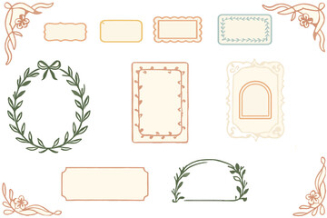 Vintage Botanical Frame Collection