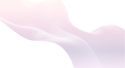 Abstract gradient background with flowing organic shapes in pastel pink colors on transparent background