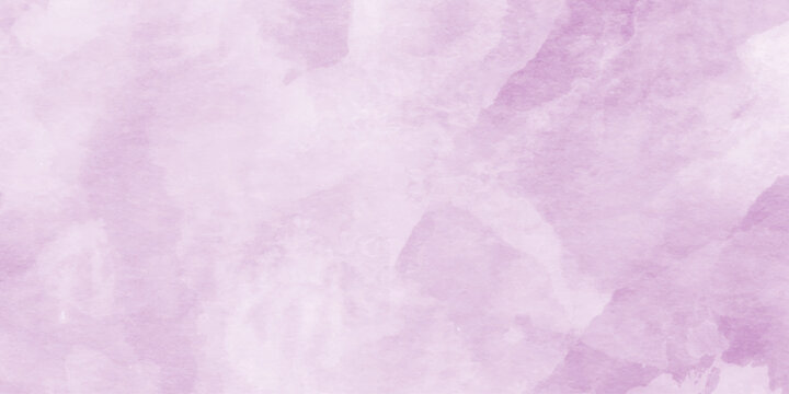 Abstract purple watercolor texture on white paper creating decorative artistic, with subtle rainbow pastel hues, purple watercolor design with delicate watermarks.