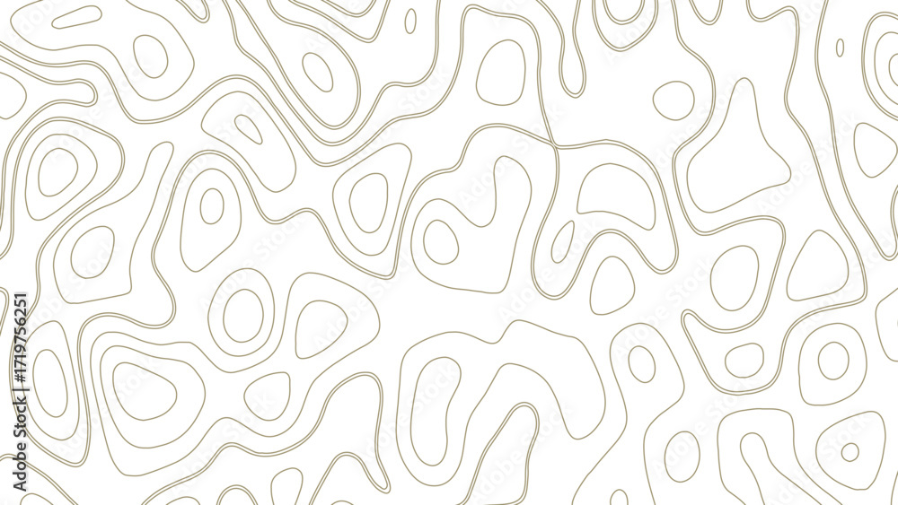 Aufkleber topographic map pattern background vector. abstract mountain terrain map background with abstract sh