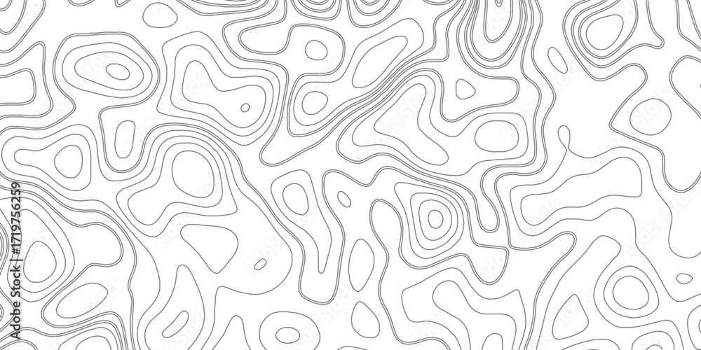 Aufkleber topographic map pattern background vector. abstract mountain terrain map background with abstract sh