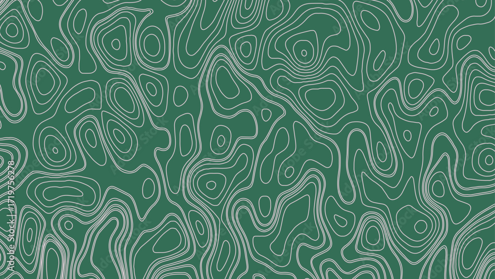 Poster retro topography map. white geographic contour map. abstract outline grid.