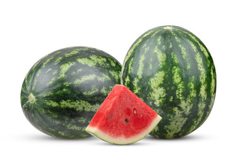 watermelon isolated on transparent png (Image from camera)