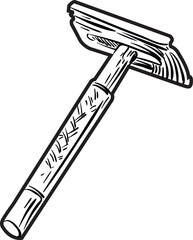 Shaving Razor Silhouette Vector Design 