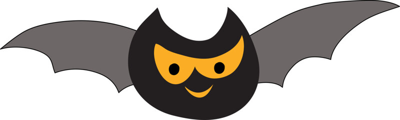 Halloween Bat Character Illustration / 할로윈 박쥐 캐릭터 일러스트