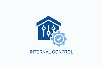 Internal Control Icon Or Logo Isolated Vector Illustration