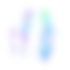 Fototapeta premium neon blob overlays