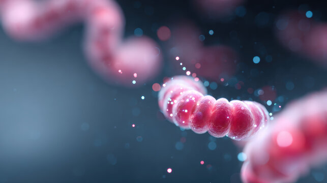Microscopic medical illustration of spirochete bacterium treponema pallidum. This pathogen causes serious venereal disease syphilis sexually transmitted infection