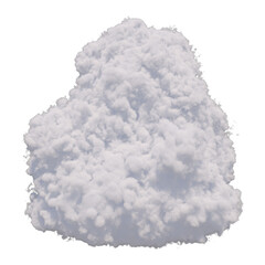 Cloud isolated transparent background 3d rendering
