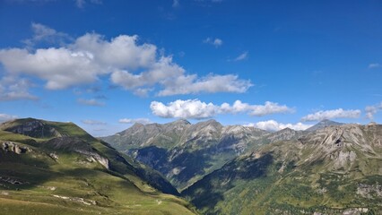 mountain landscape with blue sky