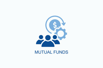 Mutual Funds Icon Or Logo Isolated Vector Illustration